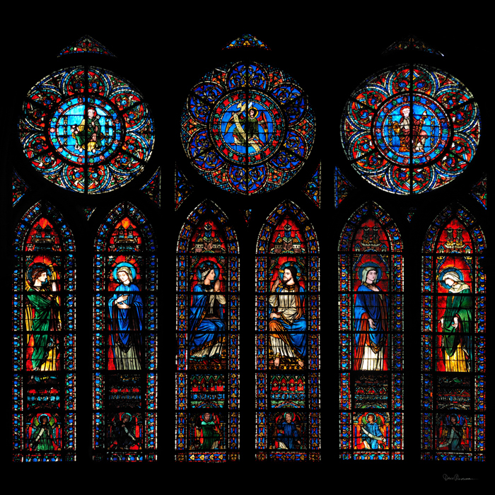 diaporama Vitraux chœur ND Paris